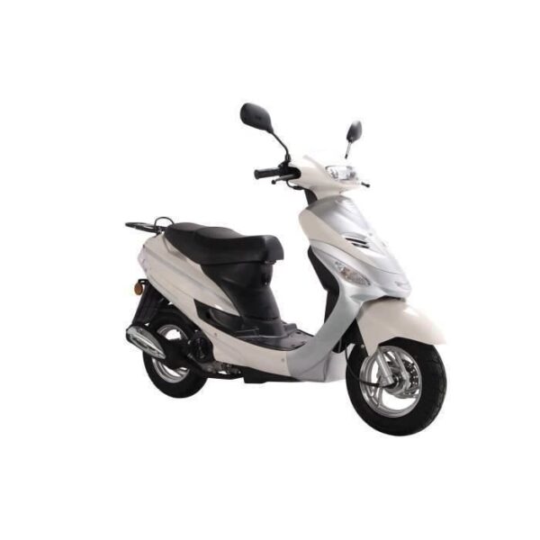 Scooter Euro4 Urban Star 4T - 50 cc - Blanc et argent Formalités SIV Offerte