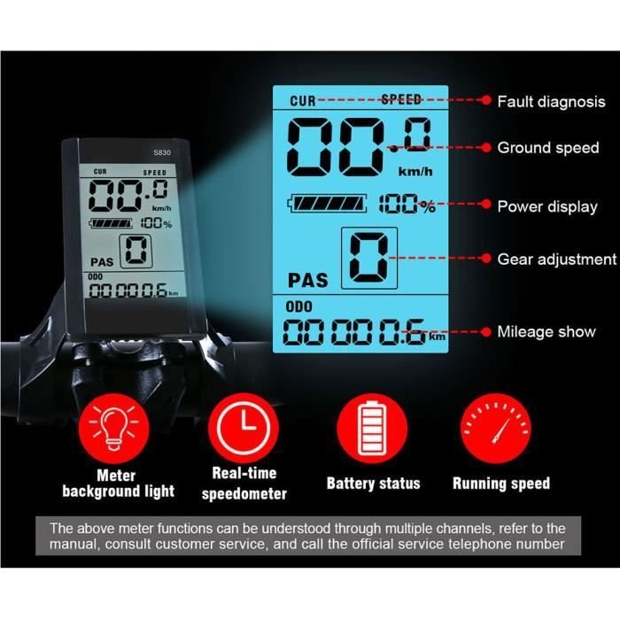 Vélo électrique Ebike pliant-Samebike LO26 E-Scooter Adulte -350W-35 km / h LCD 110 – 240V