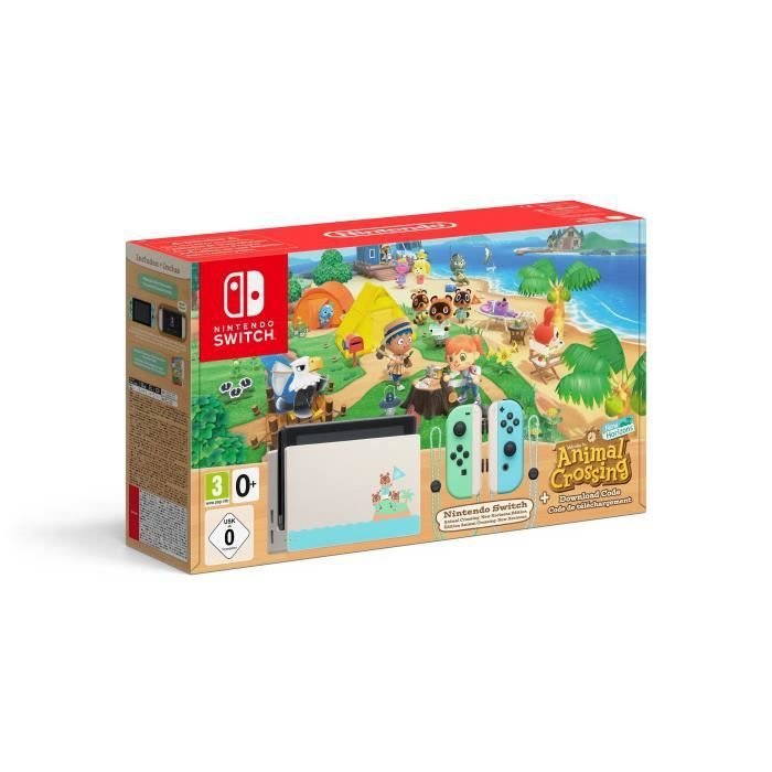 Nintendo Switch Animal Crossing (Code de téléchargement du jeu inclus)
