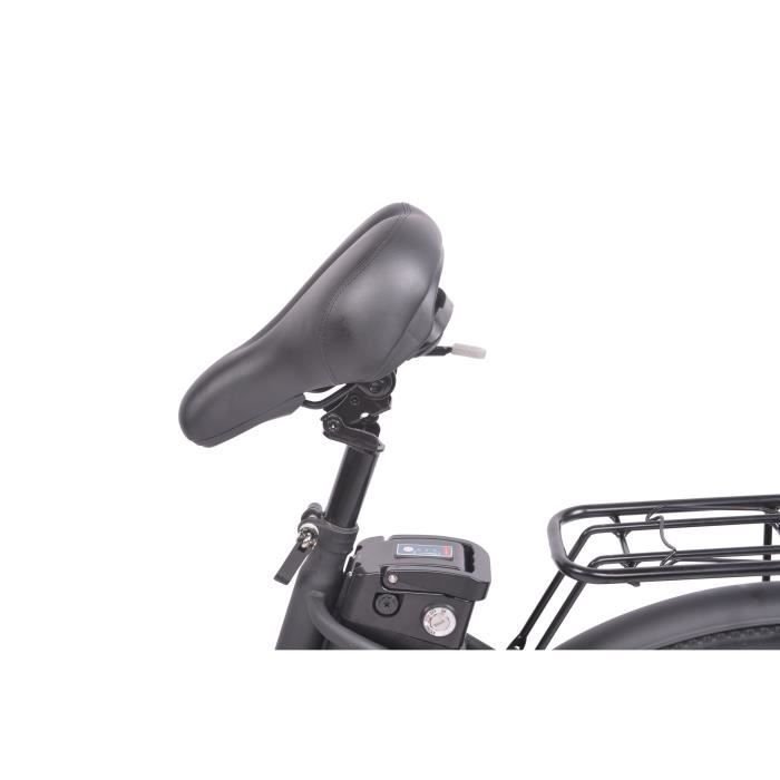 Vélo électrique 26&prime; VELOBECANE-7 vitesses-Freins à disque-autonomie 40km-Noir