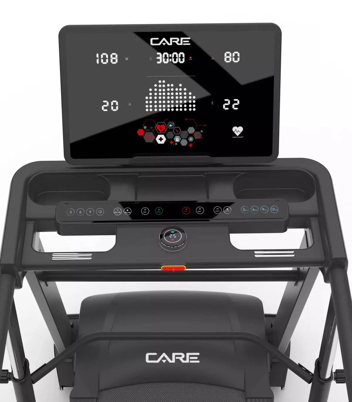 Tapis de course avec barres de maintien – 14km/h – MED-740 – MEDLINE