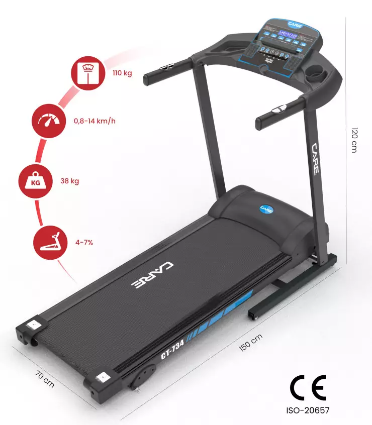 Tapis de course connecté – 14km/h – CARE – KINOMAP